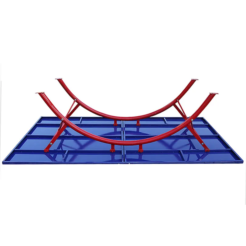 Outdoor steel panel table tennis table frame detail
